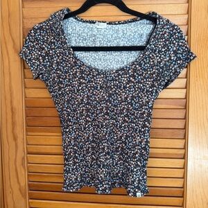 Billabong Floral Print Women's Top size large